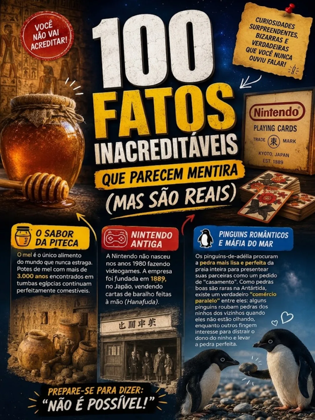 100 Fatos Inacreditáveis que Parecem Mentira (Mas São Reais)